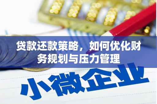 下城贷款还款策略，如何优化财务规划与压力管理