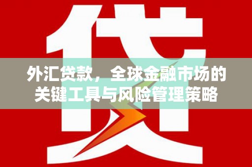 下城外汇贷款，全球金融市场的关键工具与风险管理策略