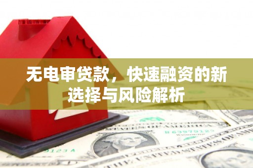 下城无电审贷款，快速融资的新选择与风险解析