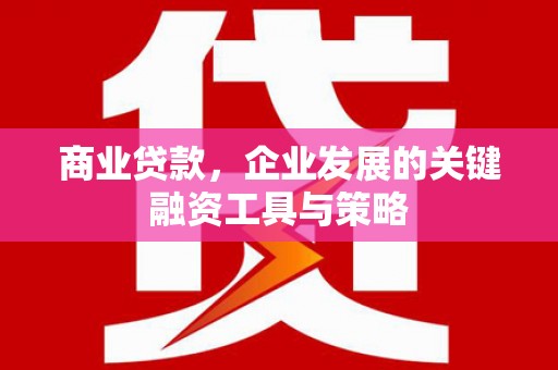 下城商业贷款，企业发展的关键融资工具与策略
