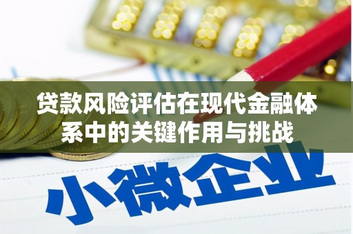 下城贷款风险评估在现代金融体系中的关键作用与挑战