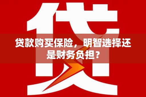 下城贷款购买保险，明智选择还是财务负担？