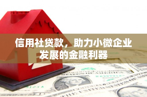 下城信用社贷款，助力小微企业发展的金融利器