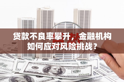下城贷款不良率攀升，金融机构如何应对风险挑战？