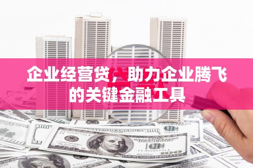 下城企业经营贷，助力企业腾飞的关键金融工具