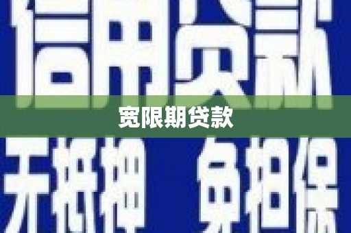 下城宽限期贷款
