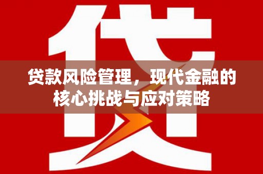 下城贷款风险管理，现代金融的核心挑战与应对策略