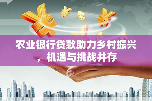 下城农业银行贷款助力乡村振兴，机遇与挑战并存