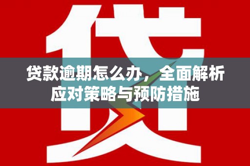 下城贷款逾期怎么办，全面解析应对策略与预防措施