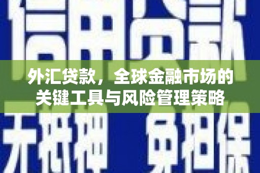 下城外汇贷款，全球金融市场的关键工具与风险管理策略