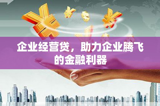 下城企业经营贷，助力企业腾飞的金融利器