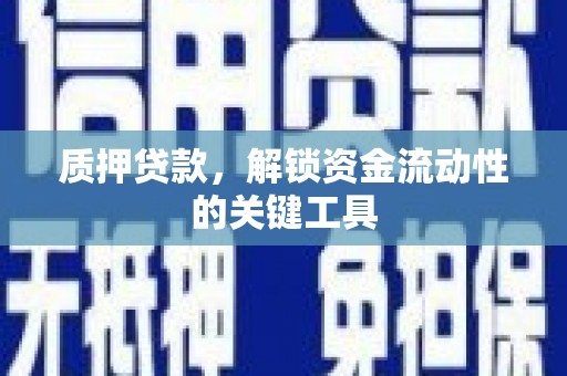 下城质押贷款，解锁资金流动性的关键工具