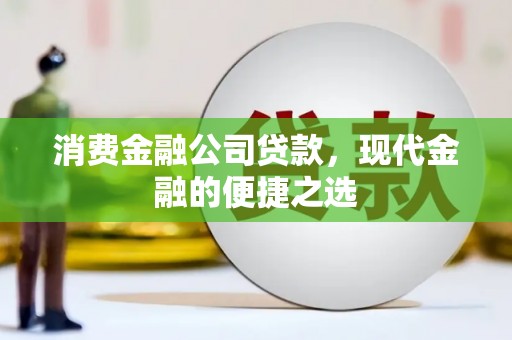 下城消费金融公司贷款，现代金融的便捷之选