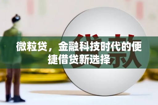 下城微粒贷，金融科技时代的便捷借贷新选择