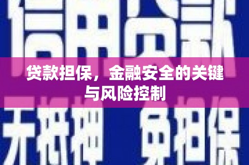 下城贷款担保，金融安全的关键与风险控制