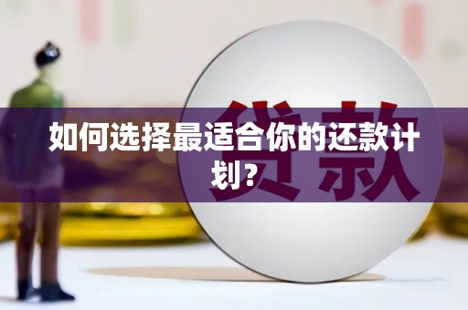 下城如何选择最适合你的还款计划？