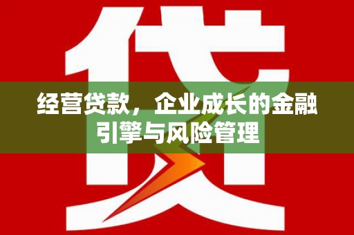 下城经营贷款，企业成长的金融引擎与风险管理