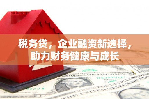 下城税务贷，企业融资新选择，助力财务健康与成长