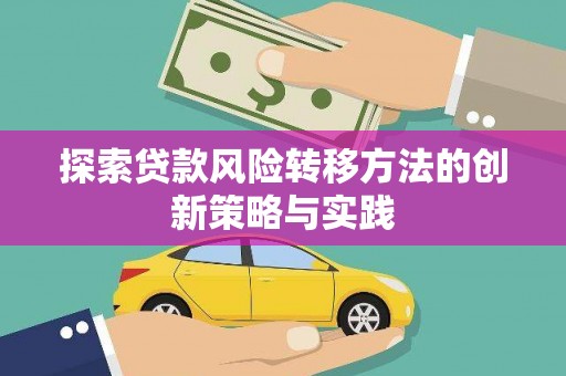 下城探索贷款风险转移方法的创新策略与实践